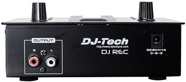 DJ Tech DJ REC Compact Portable DJ MP3 Recorder, Rear