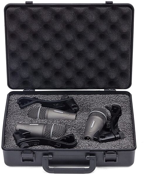 Samson DK703 3-Piece Drum Microphone Kit, Case