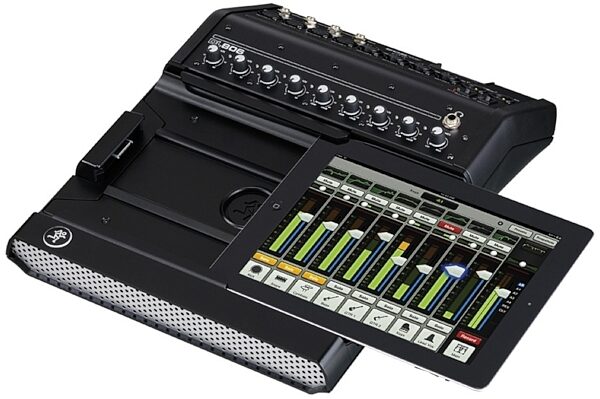 Mackie DL806 Digital iPad Controlled Mixer, with 30-pin Dock Connector, Left Slide