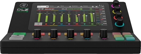 Mackie DLZ Creator XS Compact Adaptive Digital Mixer for Podcasting and Streaming, New, Main with all components Front