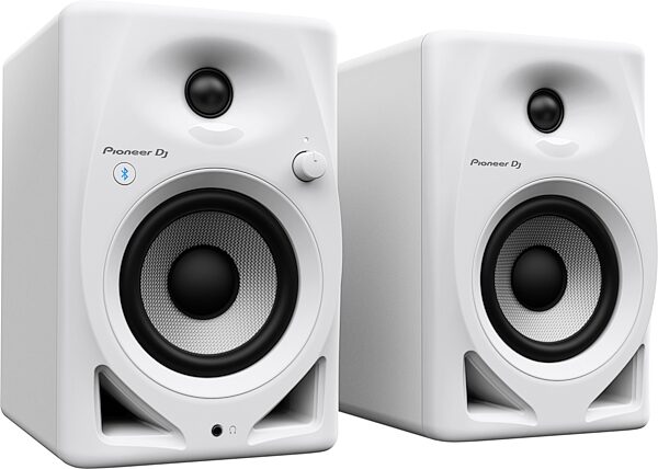 Pioneer DJ DM-40D-BT Bluetooth Desktop Monitors, White, DM-40DBT-W, Pair, Action Position Back