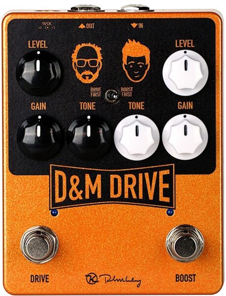 Keeley D and M Drive Overdrive and Boost Pedal, New, Action Position Back