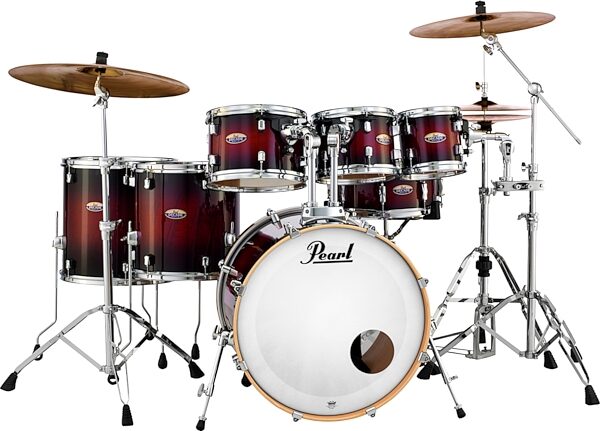 Pearl DMP927S Decade Maple Drum Shell Kit, 7-Piece, Action Position Back