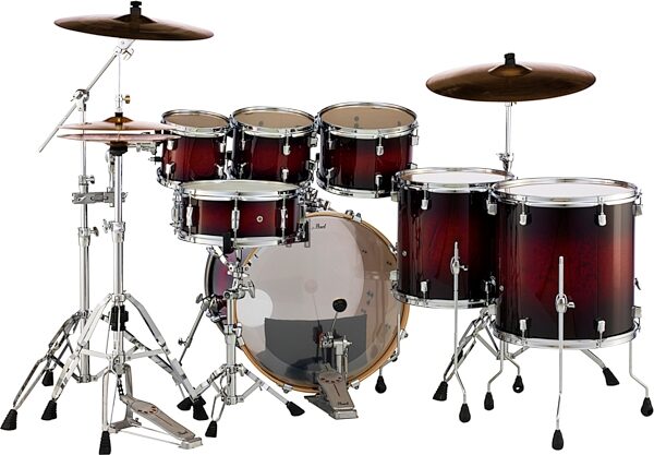 Pearl DMP927S Decade Maple Drum Shell Kit, 7-Piece, Action Position Back