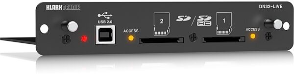 Klark Teknik DN32-LIVE SD/SDHC USB 2.0 Card, Left
