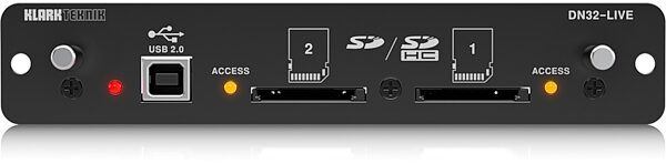 Klark Teknik DN32-LIVE SD/SDHC USB 2.0 Card, Main