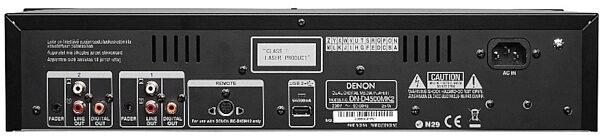 Denon DJ DN-D4500MK2 Dual Multi-Format Player, Rear