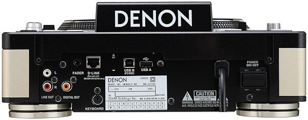 Denon DNS3700 Tabletop CD/MP3 Player, Rear