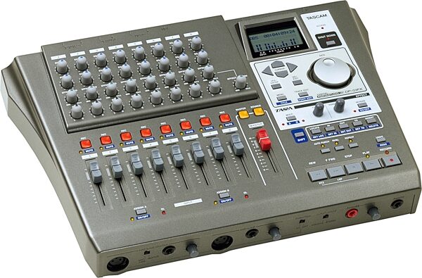 TASCAM DP01FX 8-Track Hard Disk Recorder with FX, Angle View