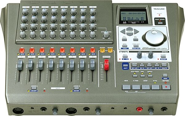 TASCAM DP01FX 8-Track Hard Disk Recorder with FX, Front View