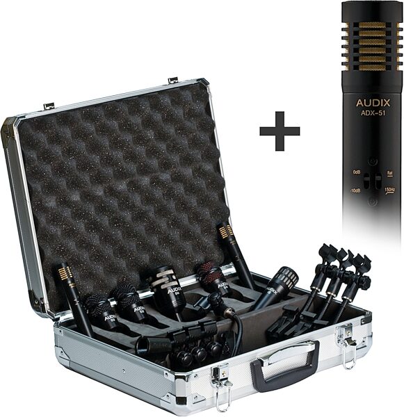 Audix DP7 7-Piece Drum Microphone Package, Action Position Back