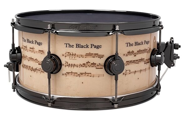 Drum Workshop Icon Bozzio/Zappa Black Page Snare Drum, Main