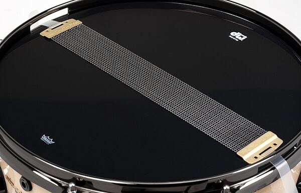 Drum Workshop Icon Bozzio/Zappa Black Page Snare Drum, View 1