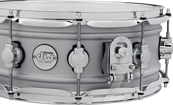 DW Design Matte Aluminum Snare Drum, 5.5x14&quot;, Action Position Back