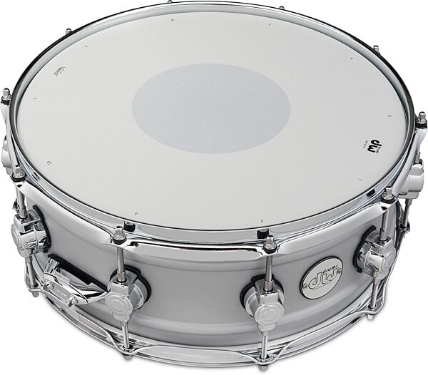 DW Design Matte Aluminum Snare Drum, 5.5x14&quot;, Action Position Back