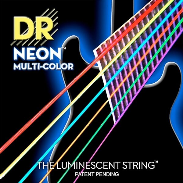 DR Strings Neon Multi-Color Electric Guitar Strings, 9-42, NMCE-9, Main