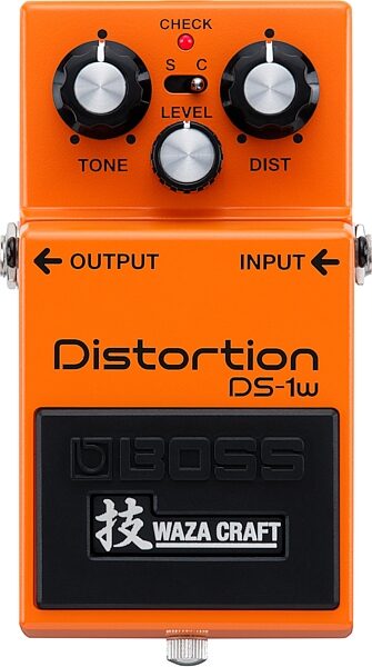 Boss DS-1w Waza Craft Distortion Pedal, New, Action Position Back