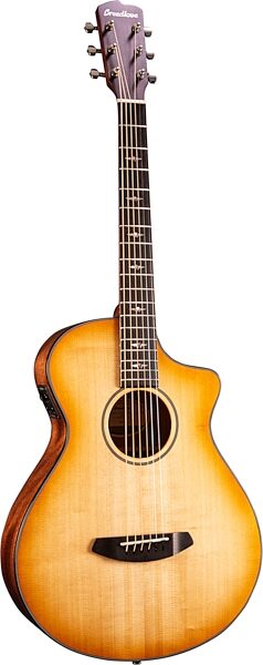 Breedlove Exclusive Discovery Parlor Concertina CE Acoustic-Electric Guitar (with Gig Bag), Action Position Back