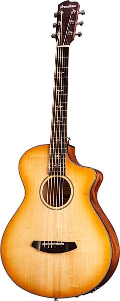 Breedlove Exclusive Discovery Parlor Concertina CE Acoustic-Electric Guitar (with Gig Bag), Action Position Back