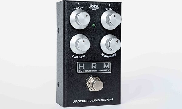 J Rockett Audio HRM V2 D-Style Overdrive Pedal, New, Angled Front