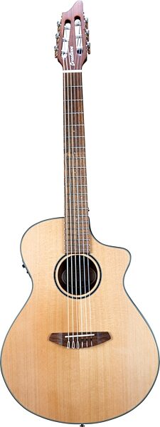 Breedlove ECO Discovery S Concert Nylon CE Cedar Acoustic-Electric Guitar, Action Position Back