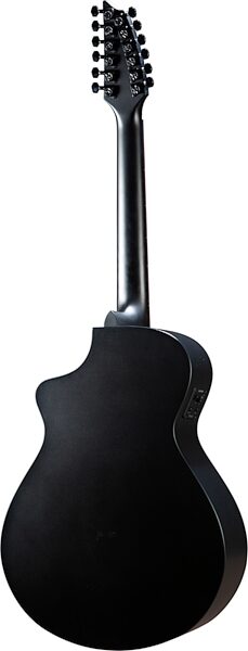 Breedlove Discovery S Concert Double Course CE Acoustic-Electric Guitar, 12-String, Black, Action Position Back