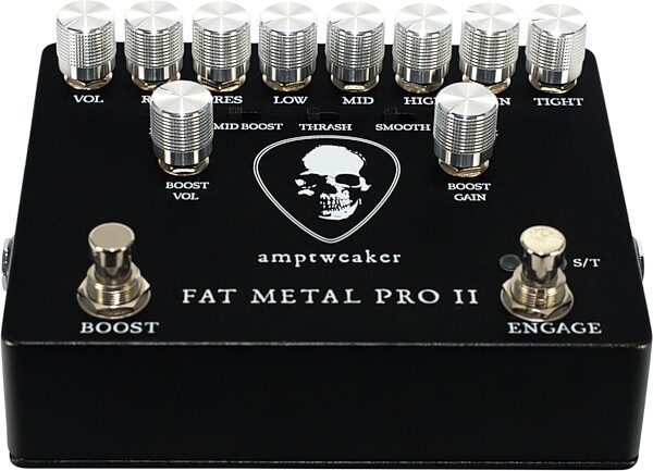 Amptweaker Fat Metal Pro II High Gain Distortion Pedal, Action Position Back