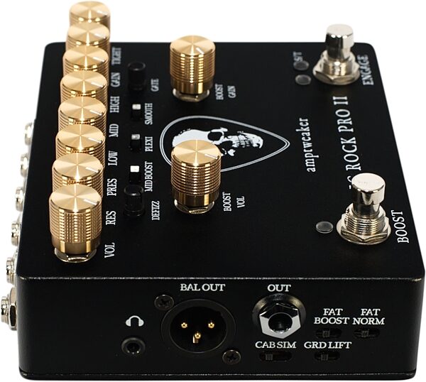 Amptweaker Big Rock Pro II Distortion and Overdrive Pedal, Action Position Back