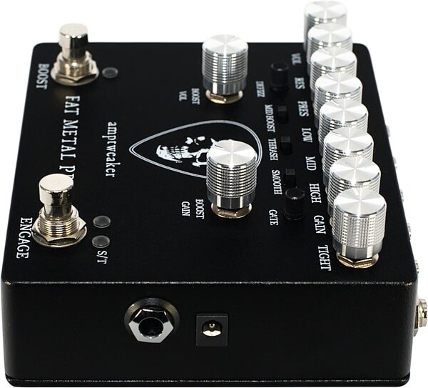 Amptweaker Fat Metal Pro II High Gain Distortion Pedal, Action Position Back