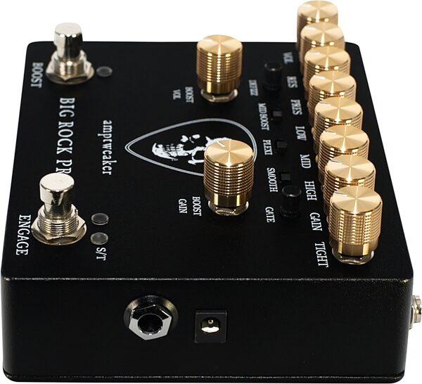 Amptweaker Big Rock Pro II Distortion and Overdrive Pedal, Action Position Back