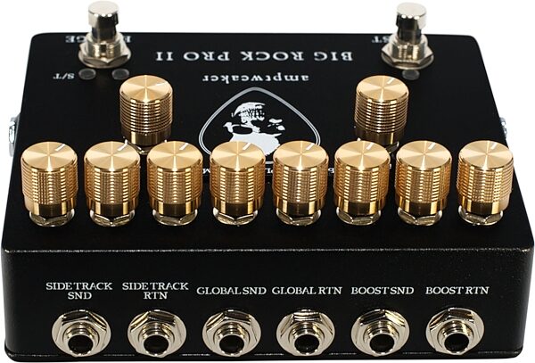 Amptweaker Big Rock Pro II Distortion and Overdrive Pedal, Action Position Back
