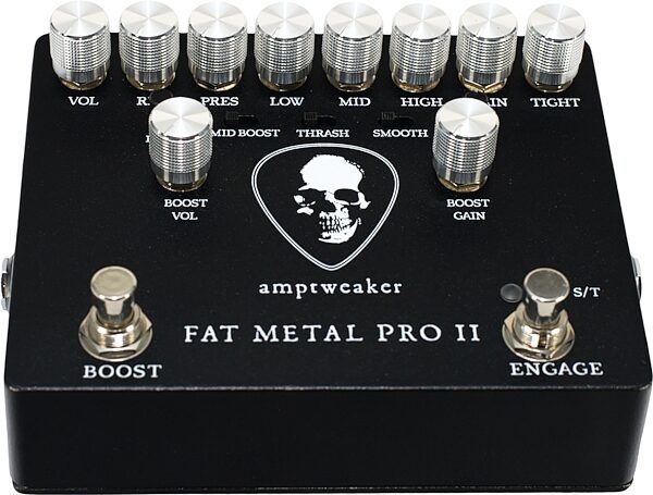 Amptweaker Fat Metal Pro II High Gain Distortion Pedal, Action Position Back