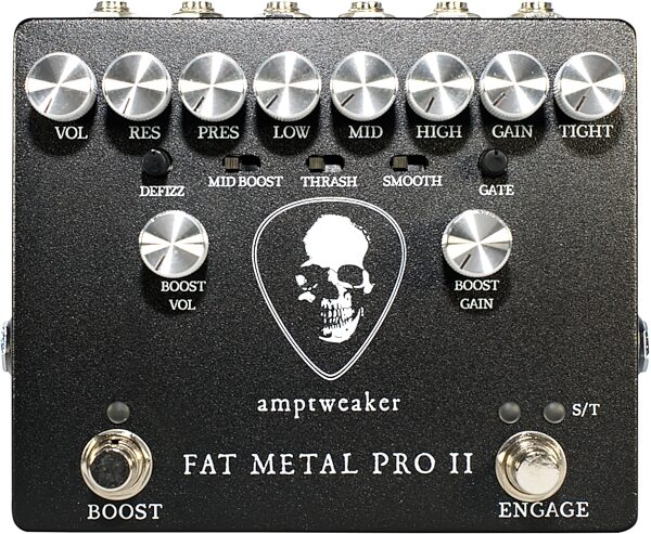 Amptweaker Fat Metal Pro II High Gain Distortion Pedal, Action Position Back