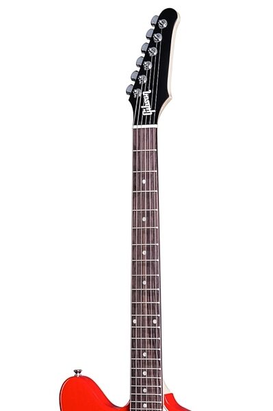 Gibson 2017 Exclusive Firebird Zero Electric Guitar (with Gig Bag), Cardinal Red Headstock