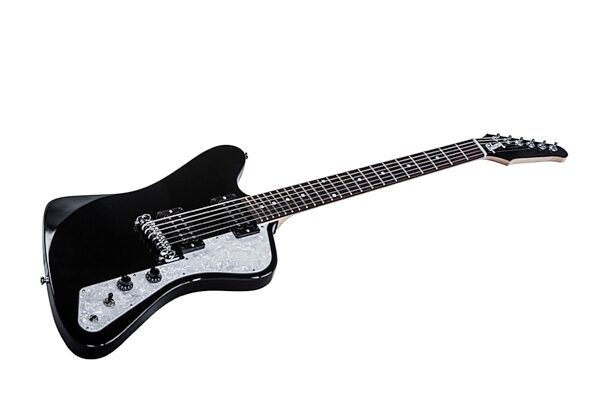 Gibson 2017 Exclusive Firebird Zero Electric Guitar (with Gig Bag), Ebony White Closeup
