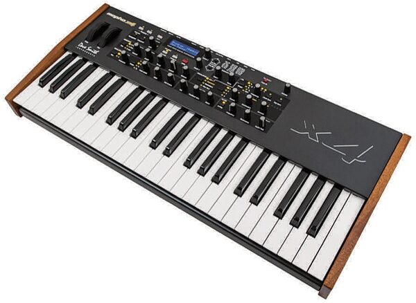 Dave Smith Mopho x4 Synthesizer Keyboard, 44-Key, Angle 1