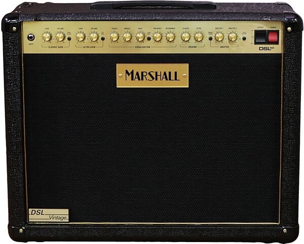 Marshall DSL40CR Vintage Guitar Combo Amplifier (40 Watts, 1x12"), Action Position Back