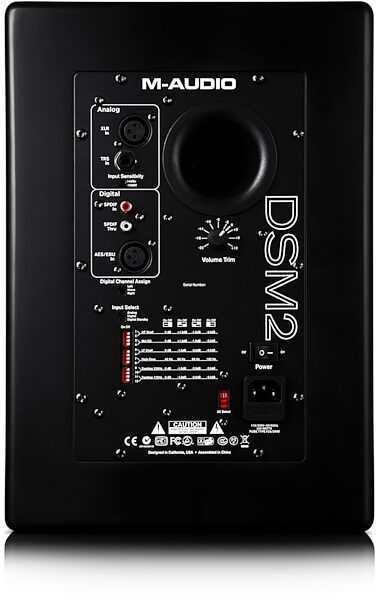 M-Audio DSM2 Studiophile Studio Monitor, Rear