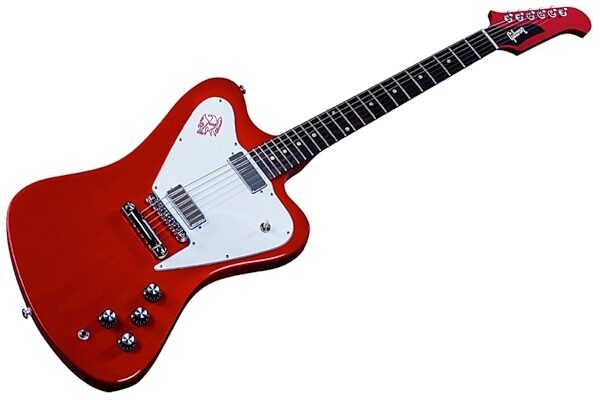 Gibson Limited Edition Firebird Non-Reverse Electric Guitar (with Case), Ferrari Red Closeup