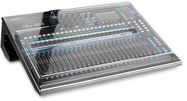 Decksaver Pro Cover for Allen and Heath Qu-24, Angle