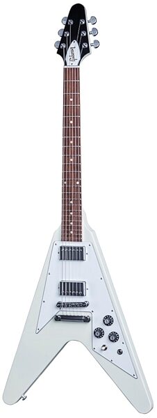 Gibson Limited Edition Flying V Electric Guitar (with Case), Classic White