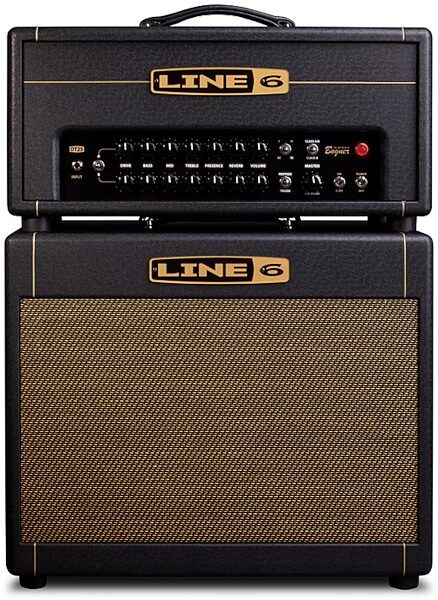 Line 6 DT25 Guitar Speaker Cabinet (1x12"), Stacked with Optional Head