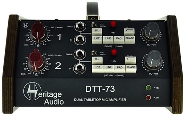 Heritage Audio DTT-73 Dual Tabletop Microphone Preamp, Alt