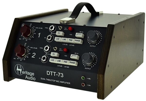 Heritage Audio DTT-73 Dual Tabletop Microphone Preamp, Alt