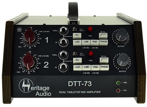 Heritage Audio DTT-73 Dual Tabletop Microphone Preamp, Main
