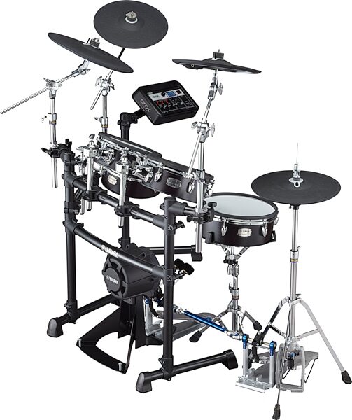 Yamaha DTX8K-M Mesh Electronic Drum Kit, Black Forest, Action Position Back