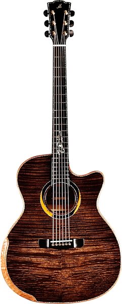 Merida Duke Grand Auditorium Acoustic-Electric Guitar (with Gig Bag), New, Action Position Back