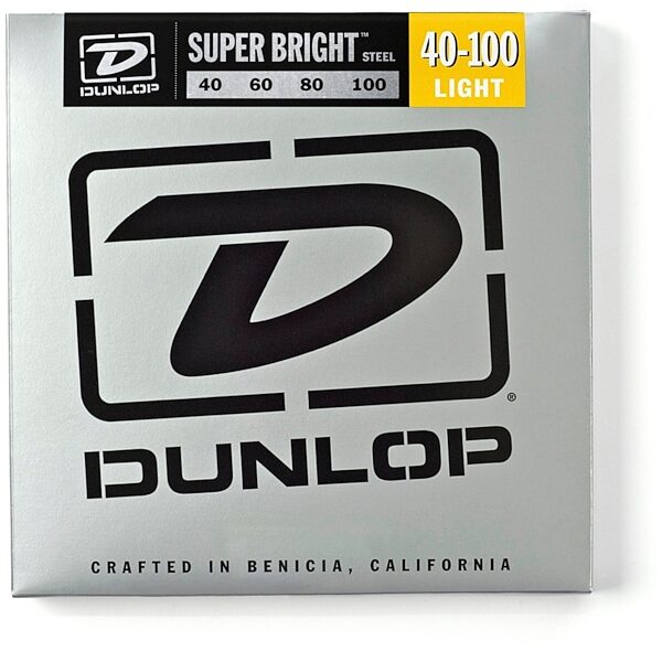 Dunlop Super Bright Steel Electric Bass Strings, Light