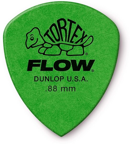 Dunlop 558 Tortex Flow Guitar Picks (12 Pack), 0.88 millimeter, Action Position Back