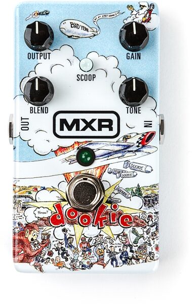 MXR Green Day DD25 Dookie Drive Pedal, Action Position Back
